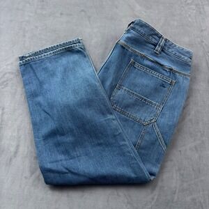Ridgecut Toughwear Mens Carpenter Jeans Blue Denim Utility Work Pants 42x30